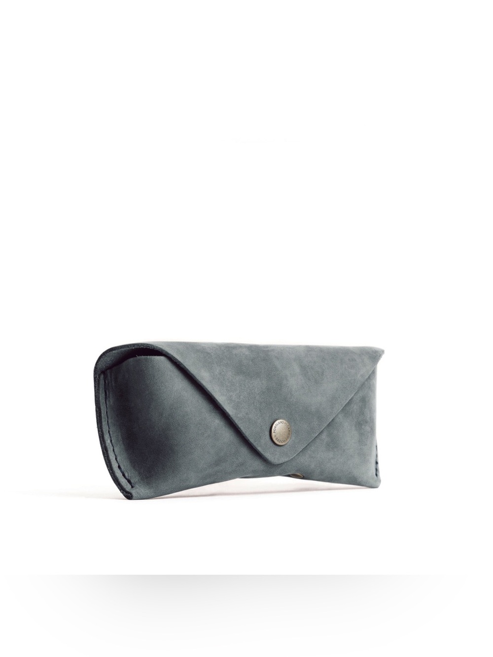 NEW! Portland Leather SUNGLASSES ENVELOPE CASE • 100% Suede • STORM (Dark Gray)